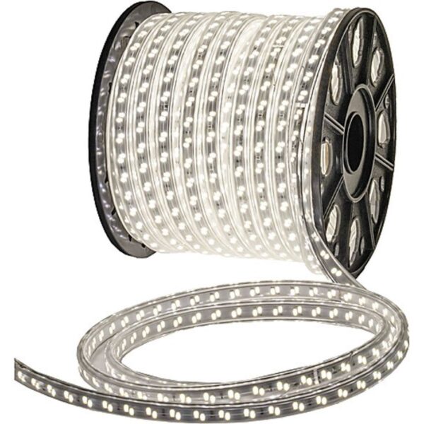 Lanterneaux à bande LED, LED double face, sur bobine, L= 25 m, 375 W, 4000 K, IP65, L= 15,5 mm, H= 7 mm, 240 LED/m, 230 V AC
